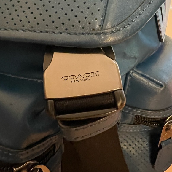 Coach Backpack in Blue. - Picture 13 of 13